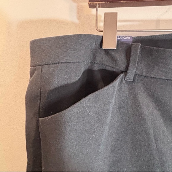 GAP Sz 18 High Waisted Canvass style Fabric Slight Sheen Skinny Ankle Jeans NEW - Picture 3 of 13